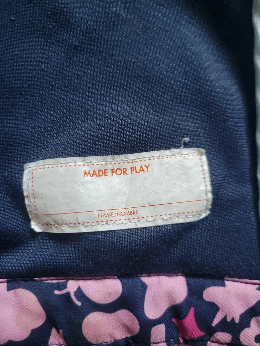 Girls' Pink & Navy Unicorn Patterned Hooded Jacket Size 5T Zipper Closure Fleece